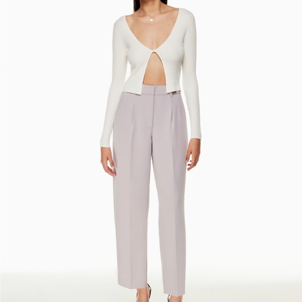 Aritzia Wilfred Carrot Pant in Basalt Grey